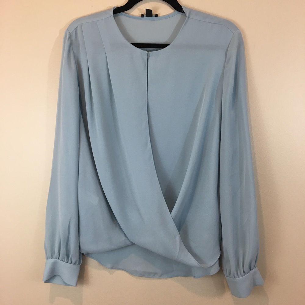 Ann Taylor cross front blouse size M